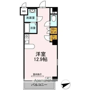 フェリオ甲府上石田【5階】の間取り