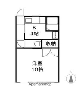 栗田マンション【2階】の間取り