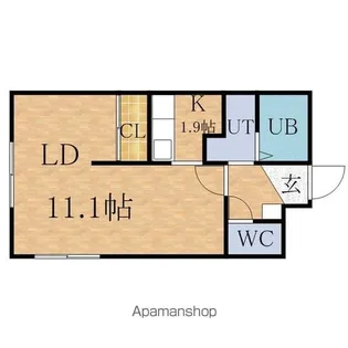アルファレジデンス新札幌【303号室】の間取り
