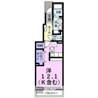 スペラーレカーサ半田【1階】の間取り