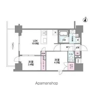 シーズンフラッツ緑地公園【6階】の間取り
