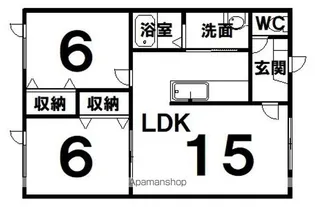 メゾンベルーガ【2階】の間取り