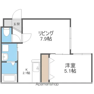 ESTOR NANGO【405号室】の間取り