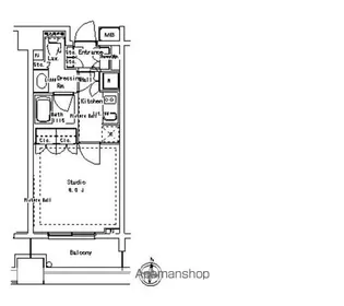 東京都文京区湯島3丁目【マンション】の間取り