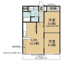 ユーズアーク【4階】の間取り
