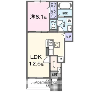 ソレイユ中ノ坪【1階】の間取り