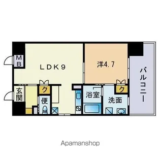 アーバンローズ薬院【12階】の間取り