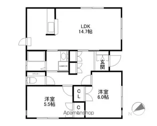 滋賀県蒲生郡竜王町大字薬師【一戸建】の間取り