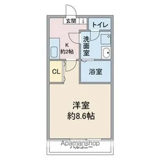 アクシス宝が丘【2階】の間取り