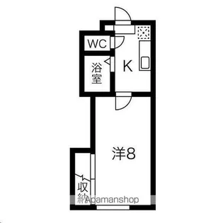 グリーンパーク【102号室】の間取り