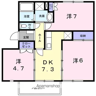 ひよこハイツⅡ【2階】の間取り