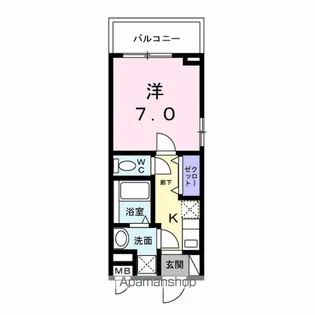 フラッグシップ中町【5階】の間取り