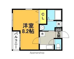 リブレア半道橋A棟【1階】の間取り