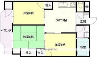 中川ビル【307号室号室】の間取り