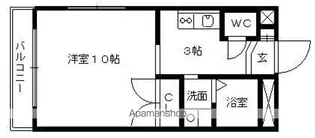 ヴェルドミール春里【4階】の間取り