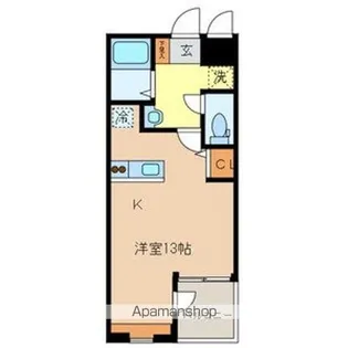 1Rの間取り画像