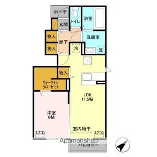 MISTRAL (ミストラル) I【1階】の間取り