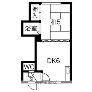 コーポかえで【2号室】の間取り