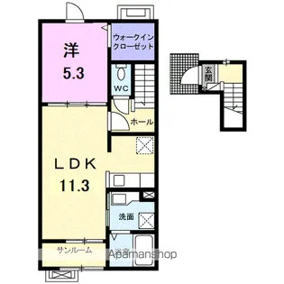 パークサイド メゾン【2階】の間取り