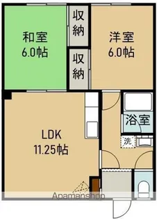 コーポ大國(コーポオオクニ)【2階】の間取り