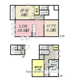 HALELEA【2F号室】の間取り