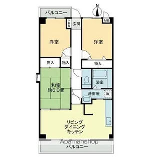 オプスBANZO【5階】の間取り