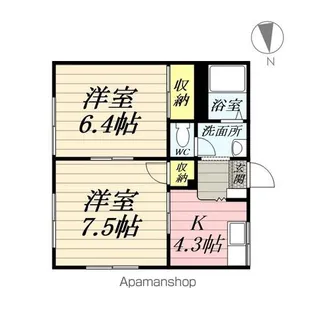 グリーンパークヒロミ【1階】の間取り