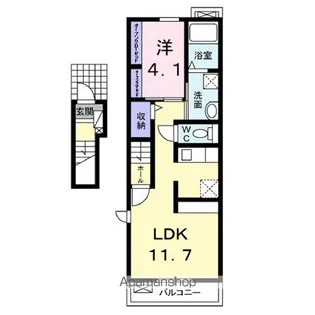 プティ ヴィラージュ 千田【2階】の間取り
