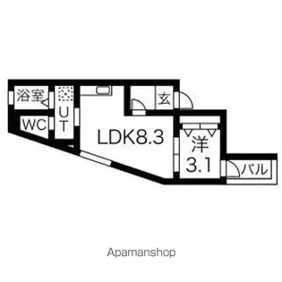 NAGOYA THE NAVYWOOD【3階】の間取り