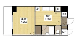 竹屋町原野ビル【8階】の間取り