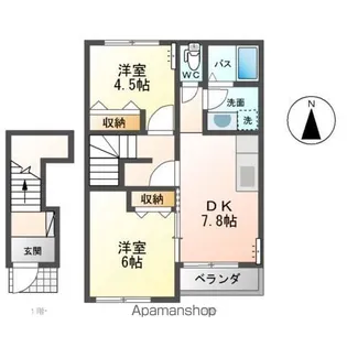 エイ・ティ テラス【202号室】の間取り