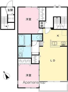 仮称)NOVガーデンハウス谷田部 FG棟【2階】の間取り