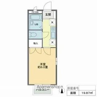 櫻ハウス大八木【1階】の間取り