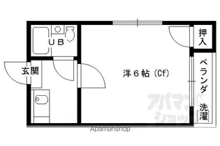 コーポ未麗等持院【1-G号室】の間取り