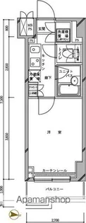 ルーブル中野新橋参番館【2階】の間取り