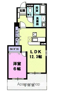 レジェント【1階】の間取り