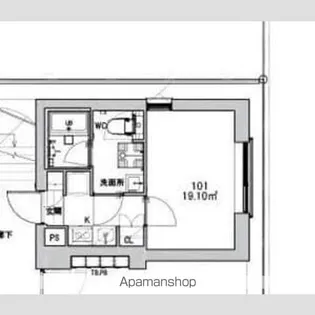 LUDENS東新町【1階】の間取り