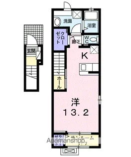 エクセラン【2階】の間取り