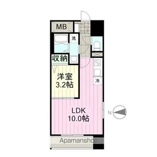 サンライズ本町【9階】の間取り