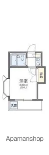 レオパレス与野本町第6【2階】の間取り