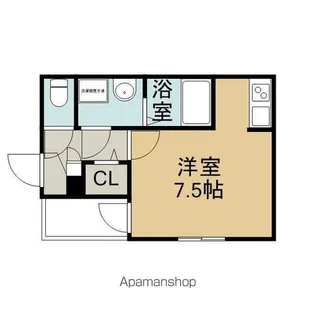 ハーモニーテラス大久手町【102CP号室】の間取り