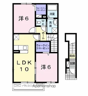 DOGWOOD花咲【2階】の間取り