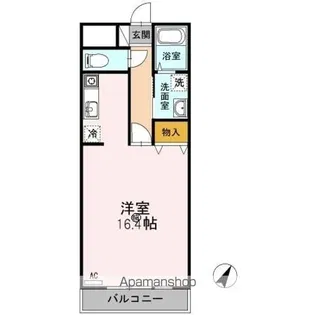 アステラス湯田【101号室】の間取り