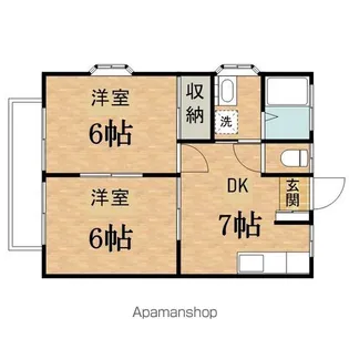 ALBA八王子長沼町【201号室】の間取り