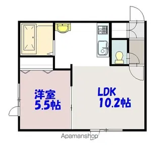 ピースフルⅡ【1階】の間取り
