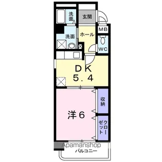 グレイス筒井【3階】の間取り