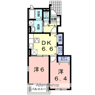 ファースト・セフィオ【1階】の間取り
