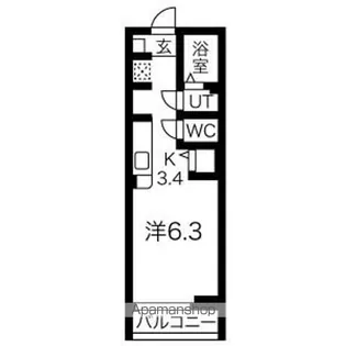 RS RESIDENCE【2階】の間取り
