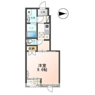 仲間町アパートB棟【107号室】の間取り