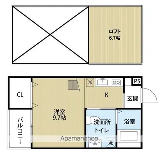 olive【2階】の間取り